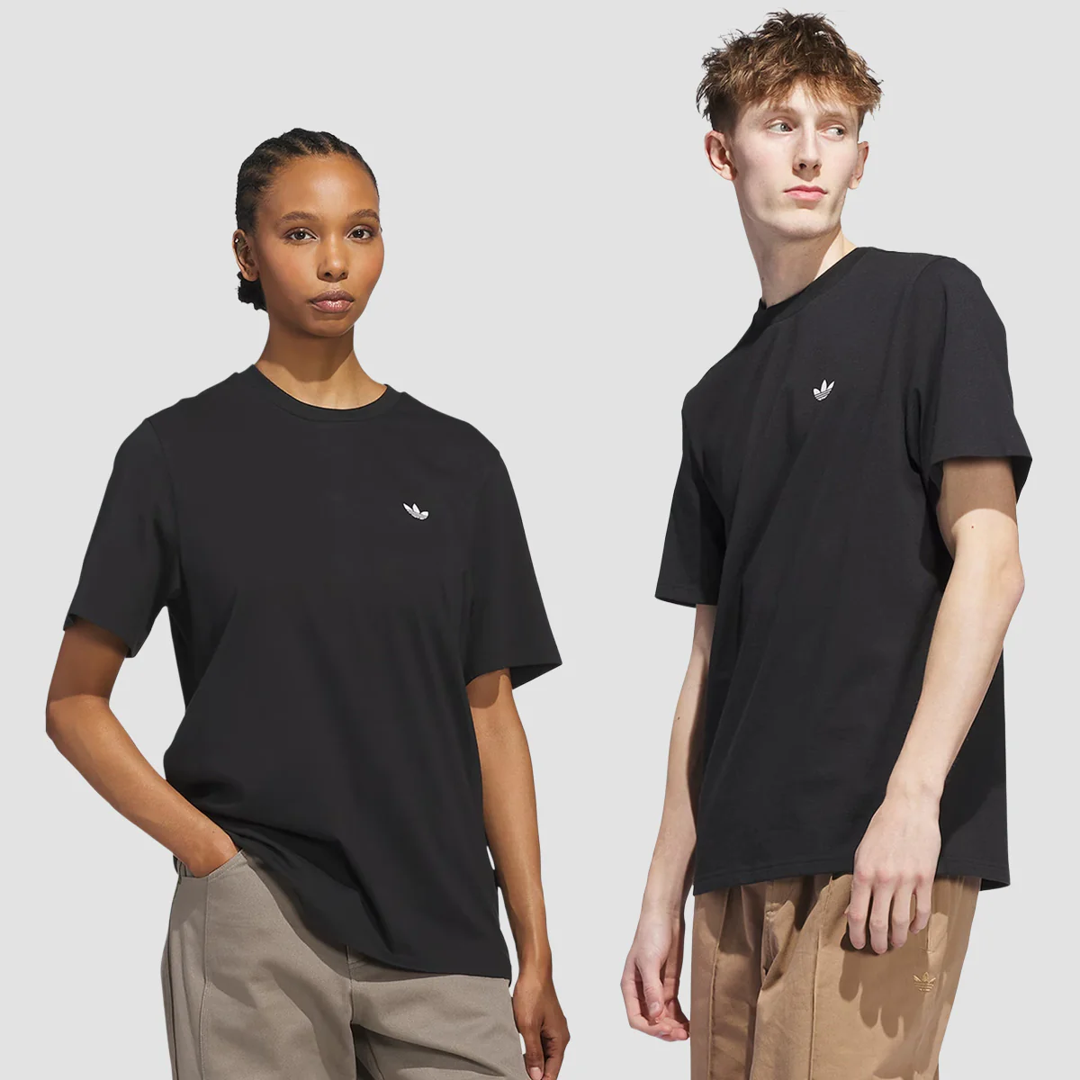 adidas 4.0 Logo T-Shirt (Gender Neutral) Black/White - Image 2