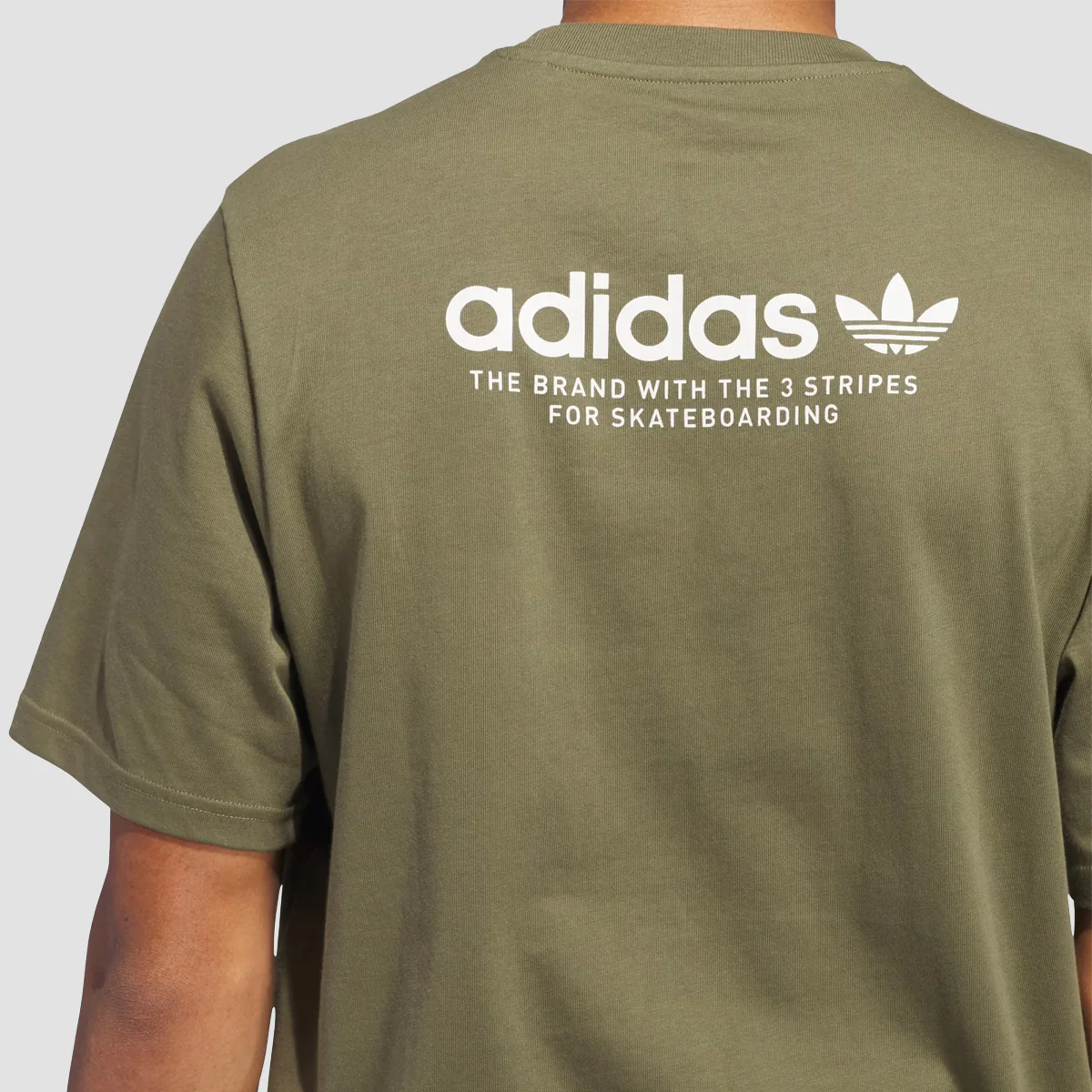 adidas 4.0 Logo T-Shirt (Gender Neutral) Olive Strata - Image 2