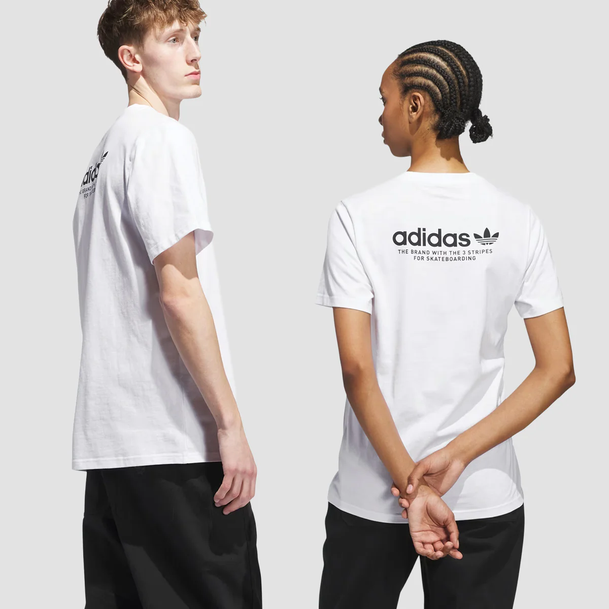 adidas 4.0 Logo T-Shirt (Gender Neutral) White/Black - Image 2
