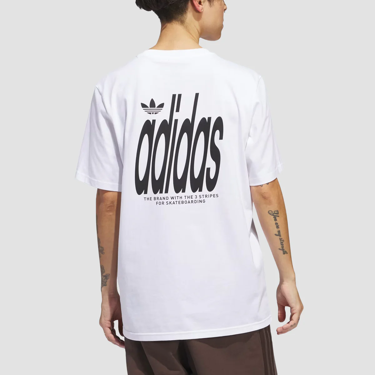 adidas 4.0 Stretch Logo T-Shirt White/Black - Image 2