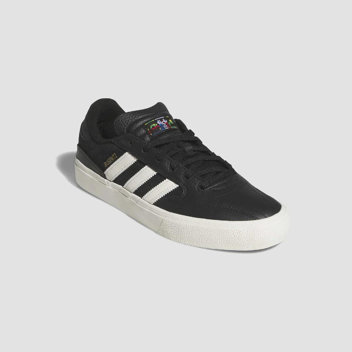 adidas Busenitz Vulc II Shoes - Core Black/Chalk White/Gold Met. - Image 4