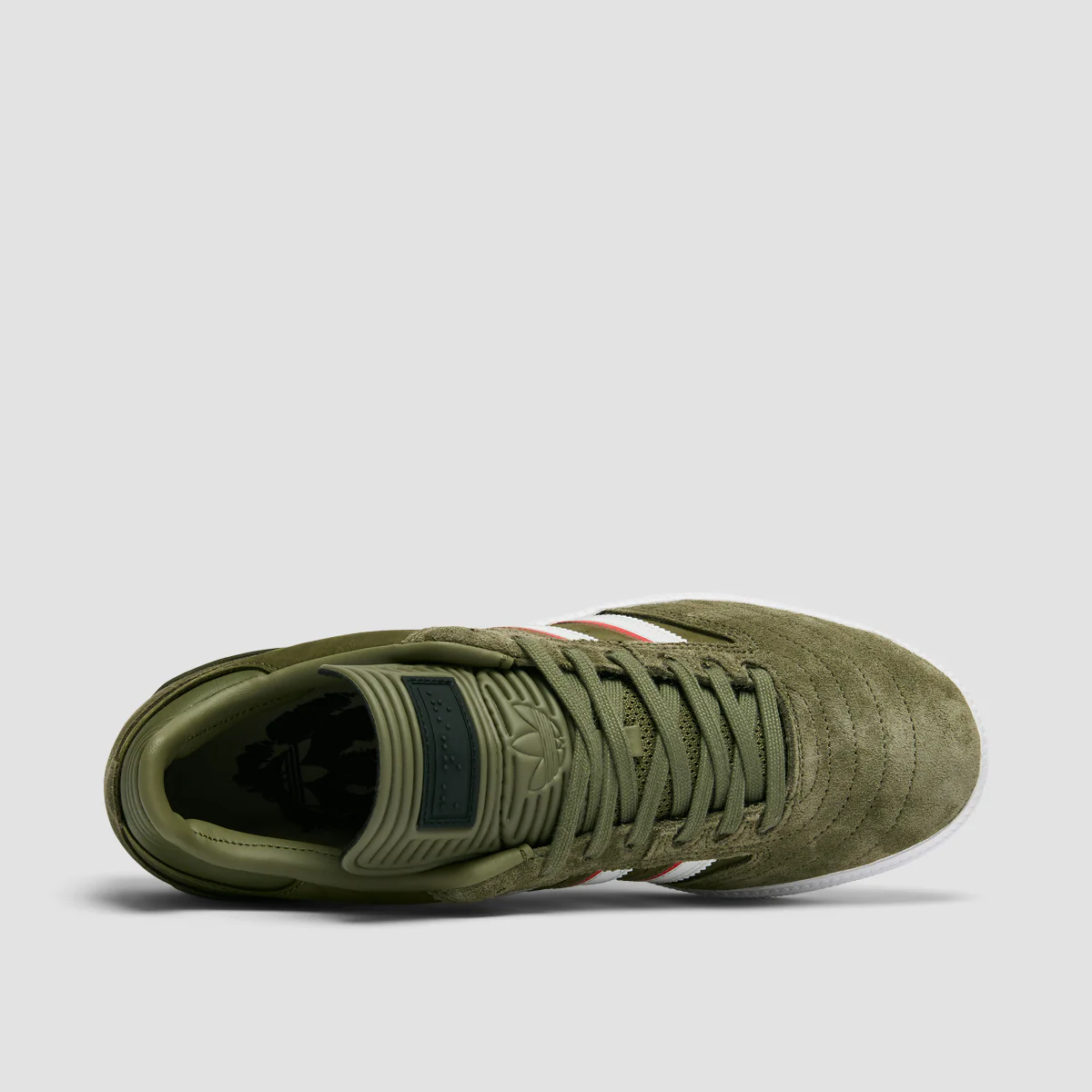 adidas Busenitz X Dan Mancina Shoes - Olive Strata/Red/Ftwr White - Image 4