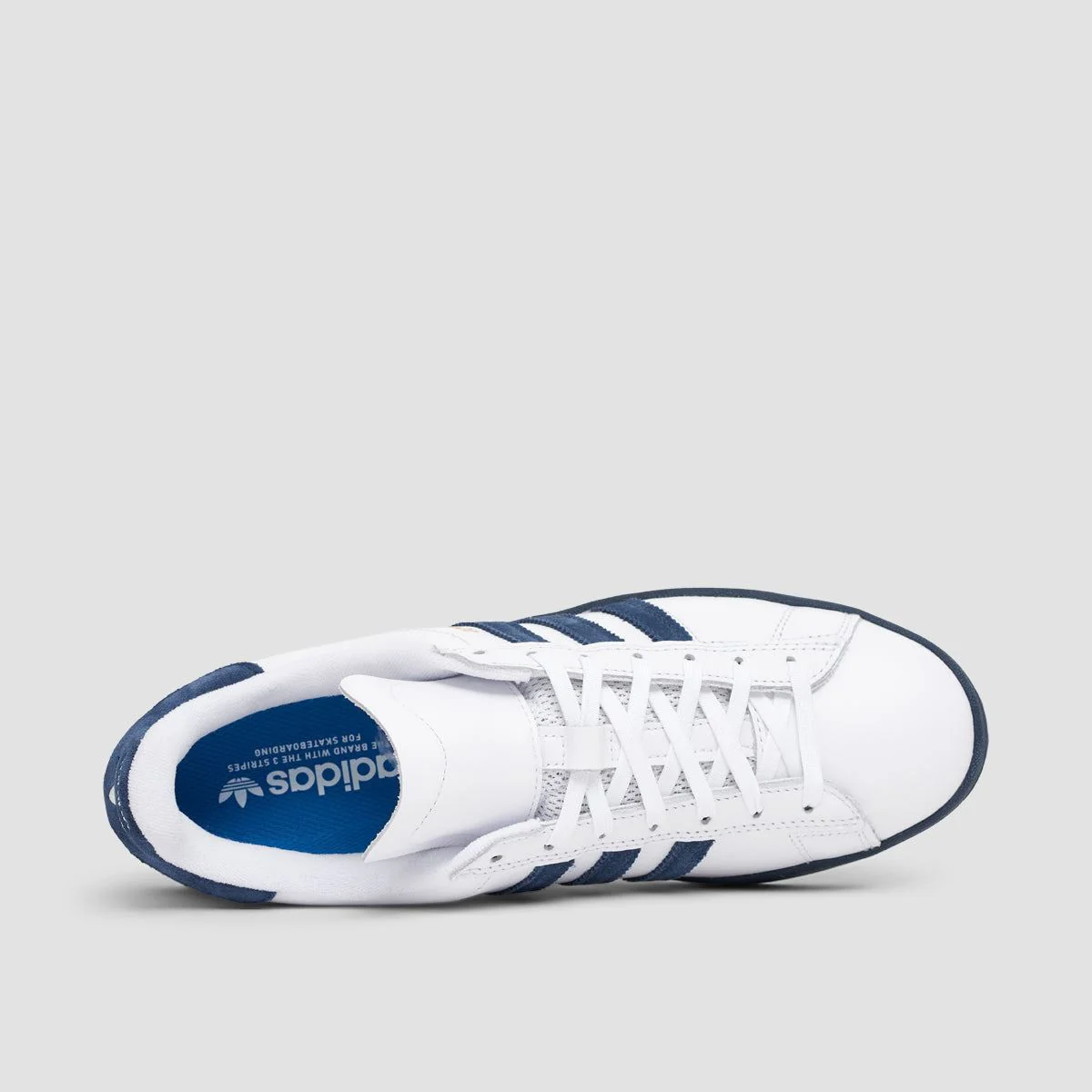 adidas Campus ADV Shoes - Footwear White/Collegiate Navy/Bluebird - Image 4