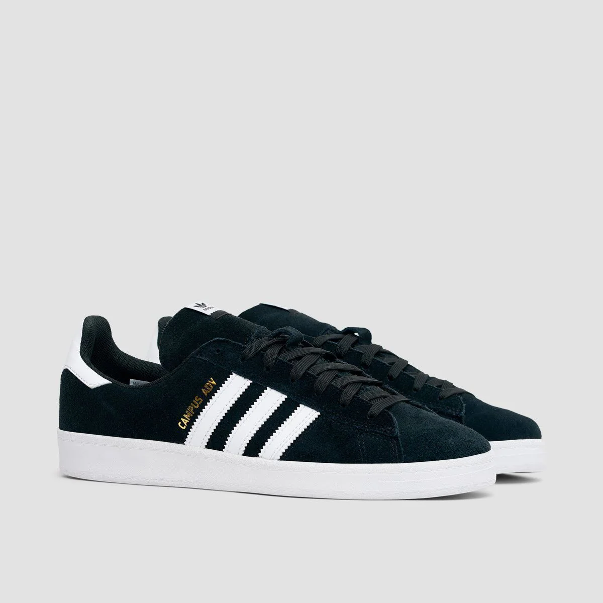 adidas Campus Adv Shoes - Core Black/Footwear White/Footwear White - Image 2