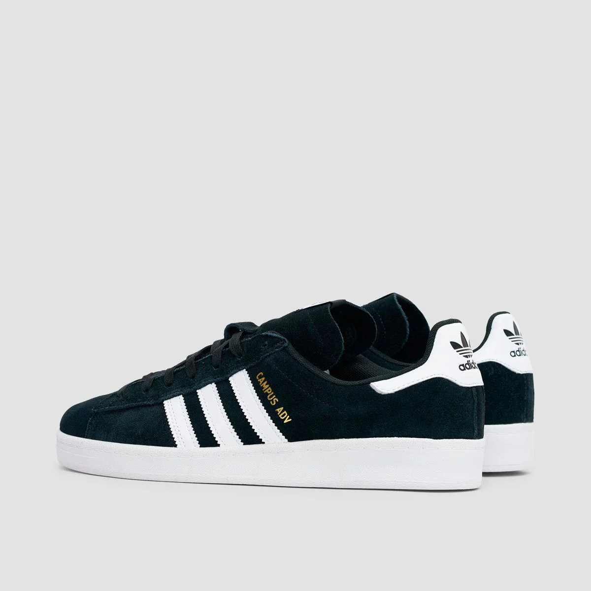 adidas Campus Adv Shoes - Core Black/Footwear White/Footwear White - Image 3