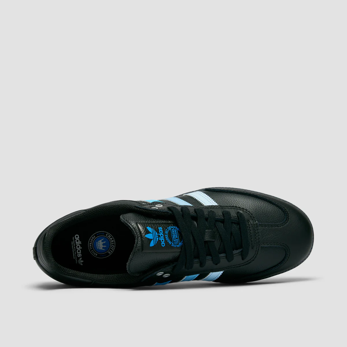 adidas CLTFC x Black Sheep Samba ADV Shoes - Core Black/Ftwr White/Ice Blue - Image 4