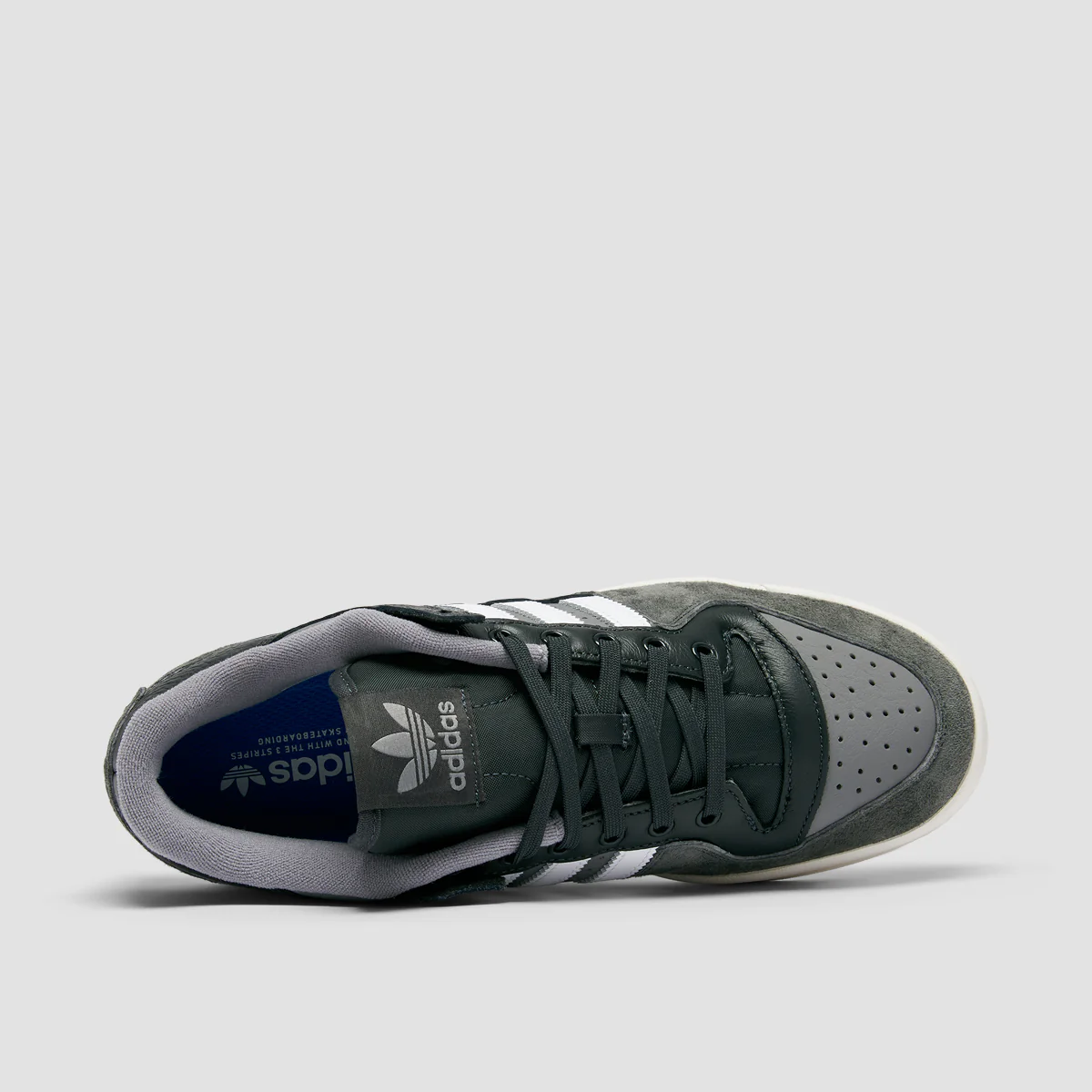 adidas Forum 84 Low ADV Shoes - Carbon/Crystal White/Grey Three - Image 4