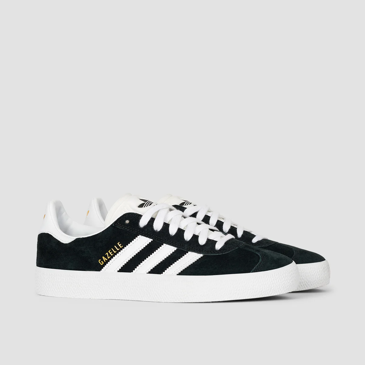 adidas Gazelle Adv Shoes - Core Black/Footwear White/Gold Metallic - Image 2
