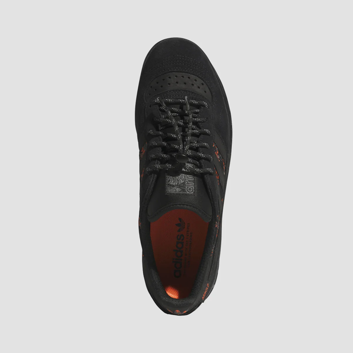 adidas Handball Top X Mike Arnold Shoes - Core Black/Core Black/Semi Impact Orange - Image 2