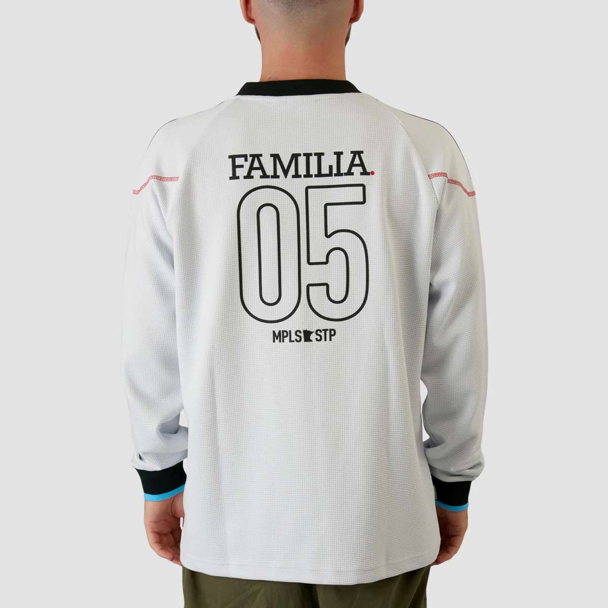 adidas MNUFC x Familia Always Jersey Longsleeve T-Shirt Crystal White - Image 4