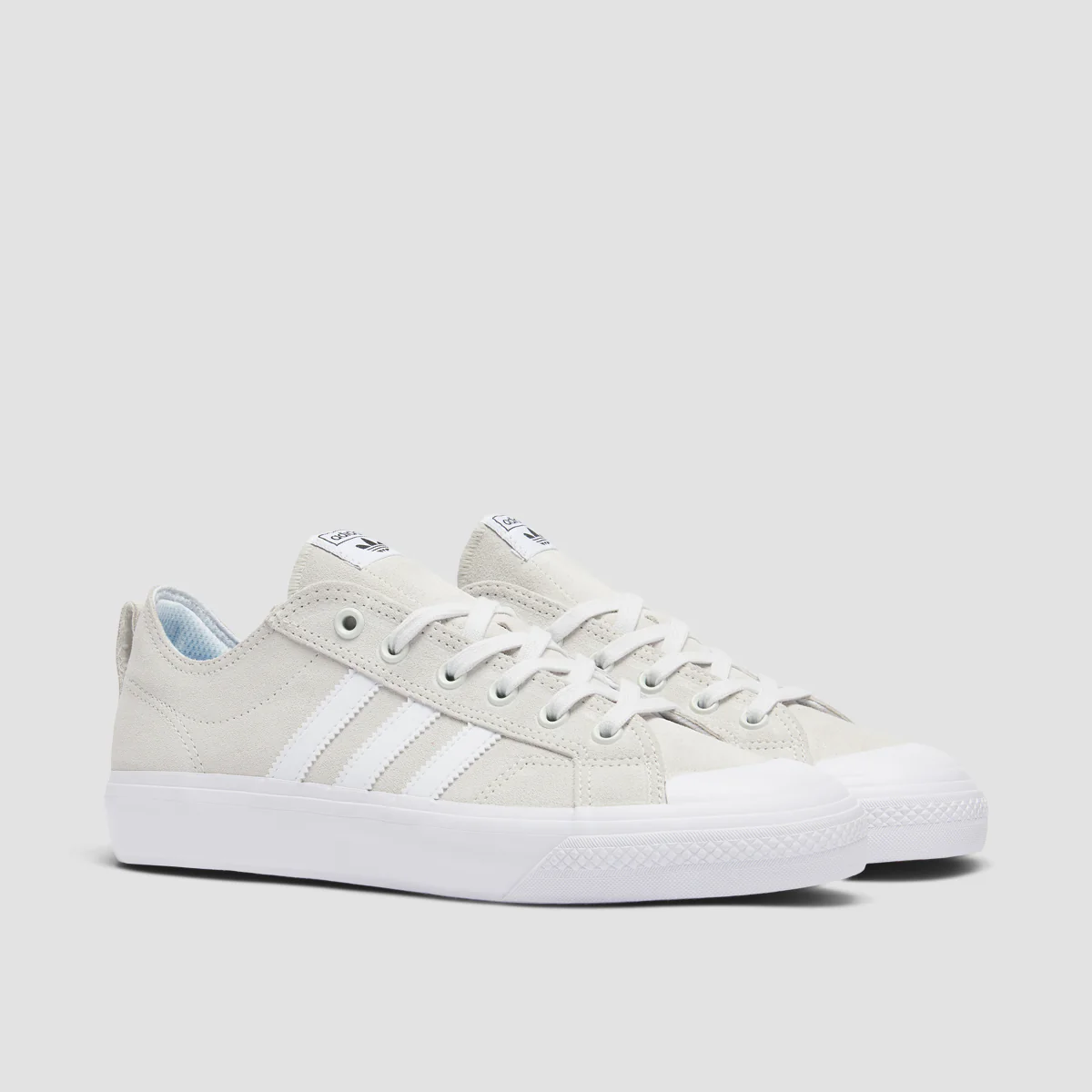 adidas Nizza Low ADV Shoes - Crystal White/Ftwr White/Ftwr White - Image 2