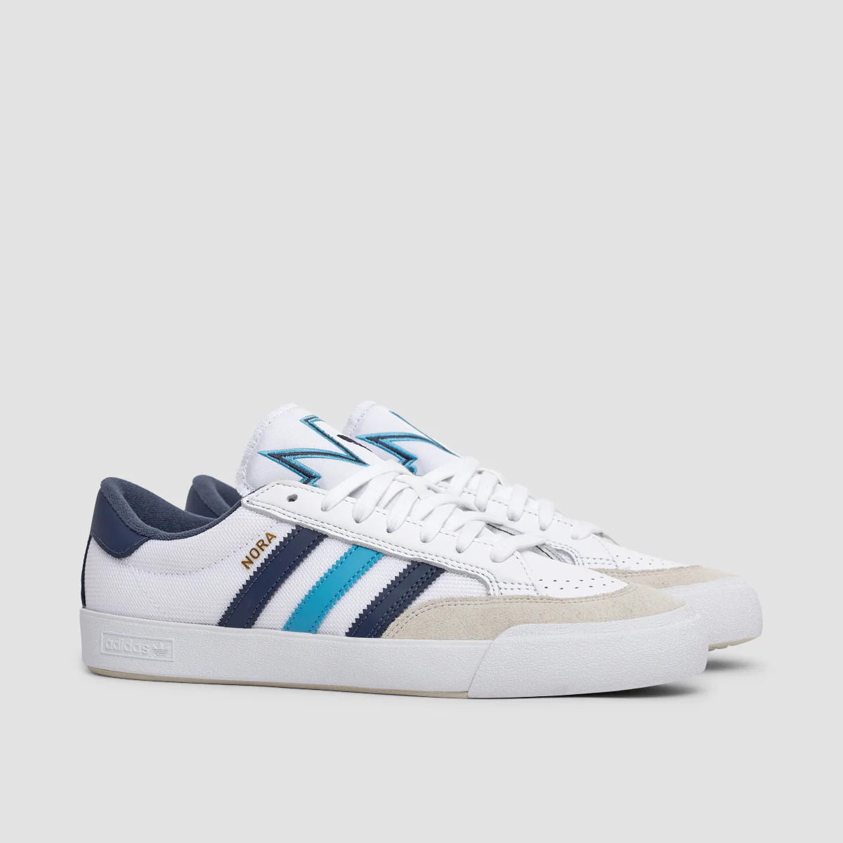 adidas Nora Shoes - Footwear White/Pre Blue/Shadow Navy - Image 2