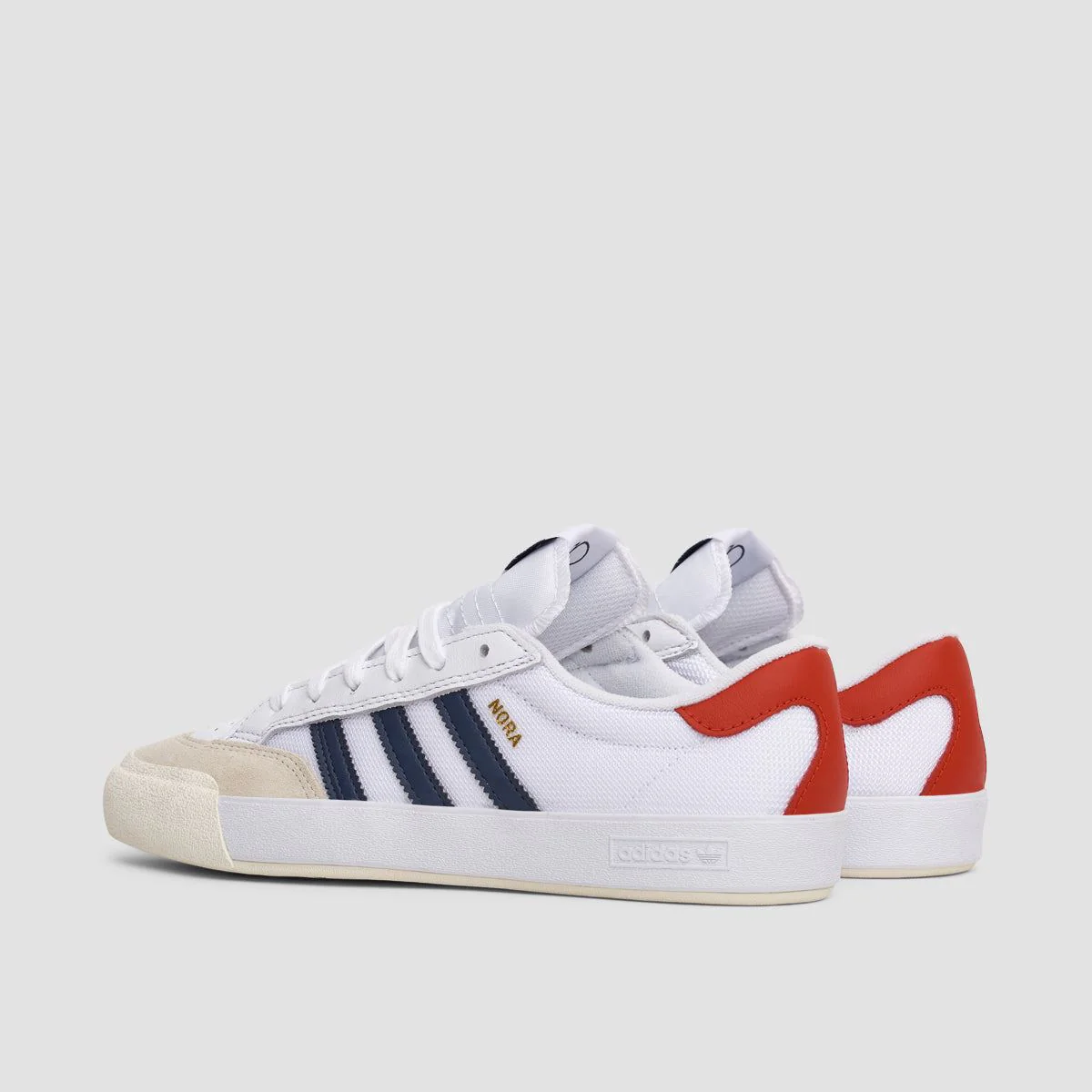 adidas Nora Shoes - Footwear White/Shadow Navy/Scarlet - Image 3