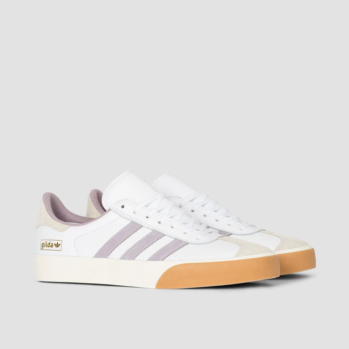 adidas Nora Gazelle ADV Shoes - Footwear White/Soft Vision/Gum4 - Image 2