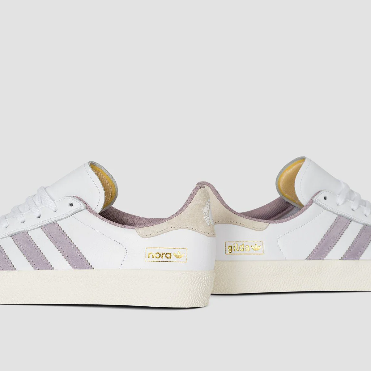 adidas Nora Gazelle ADV Shoes - Footwear White/Soft Vision/Gum4 - Image 6