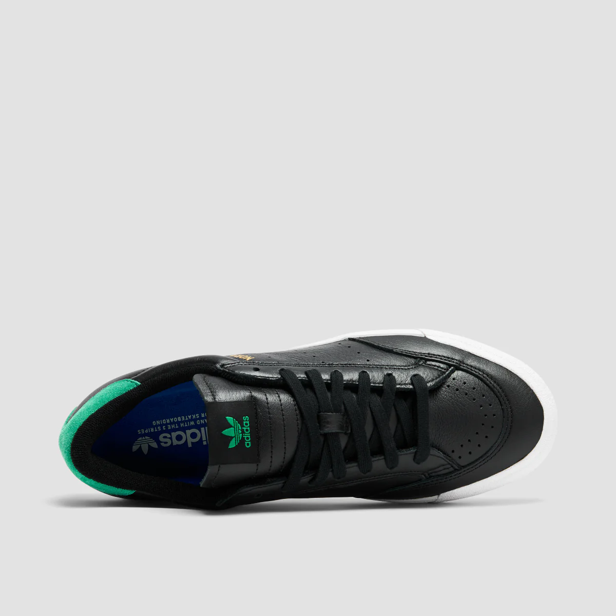 adidas Nora Signature Skateboarding Shoes - Core Black/Green/Ftwr White - Image 4