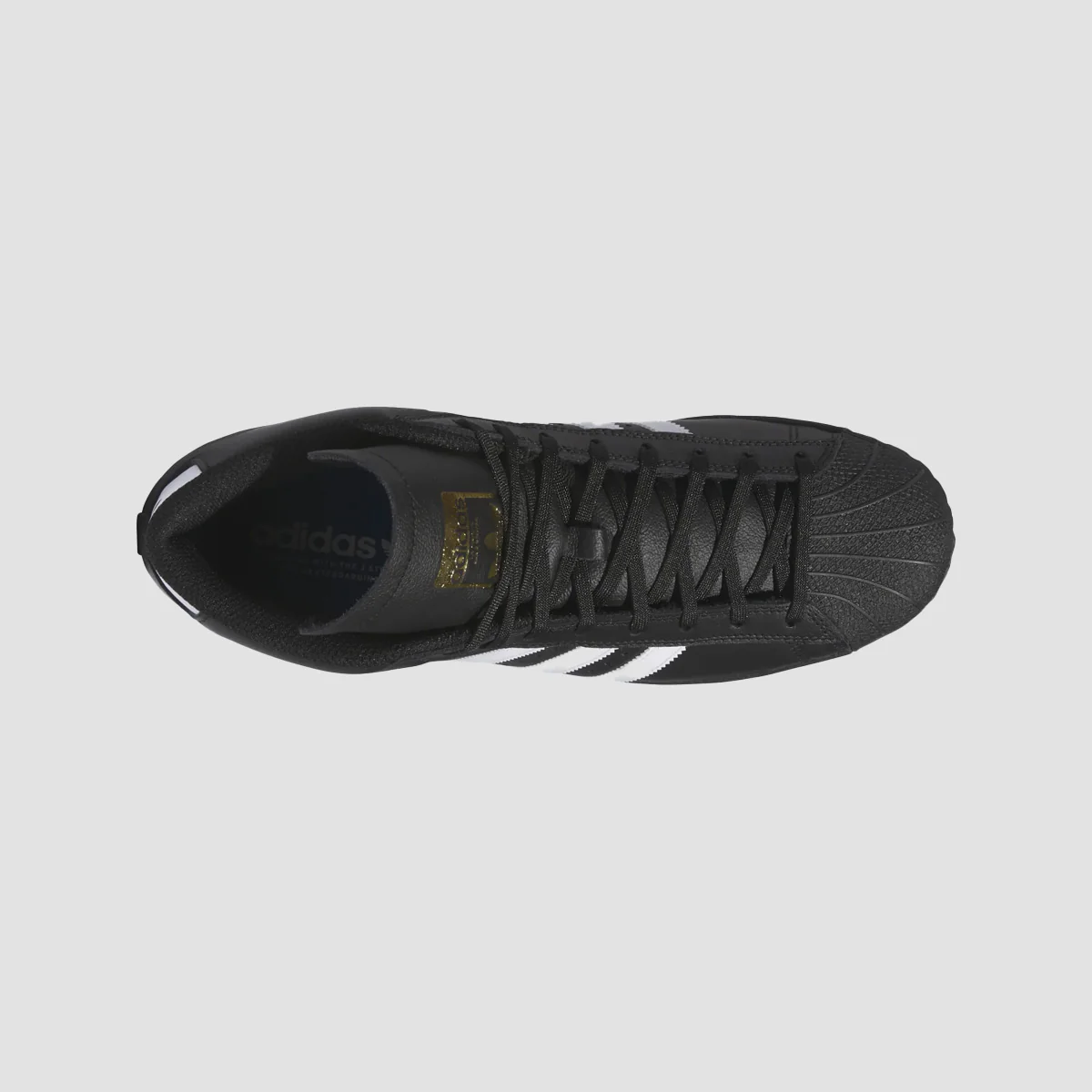 adidas Pro Model ADV Mid Top Shoes - Core Black/Ftwr White/Gold Met. - Image 3
