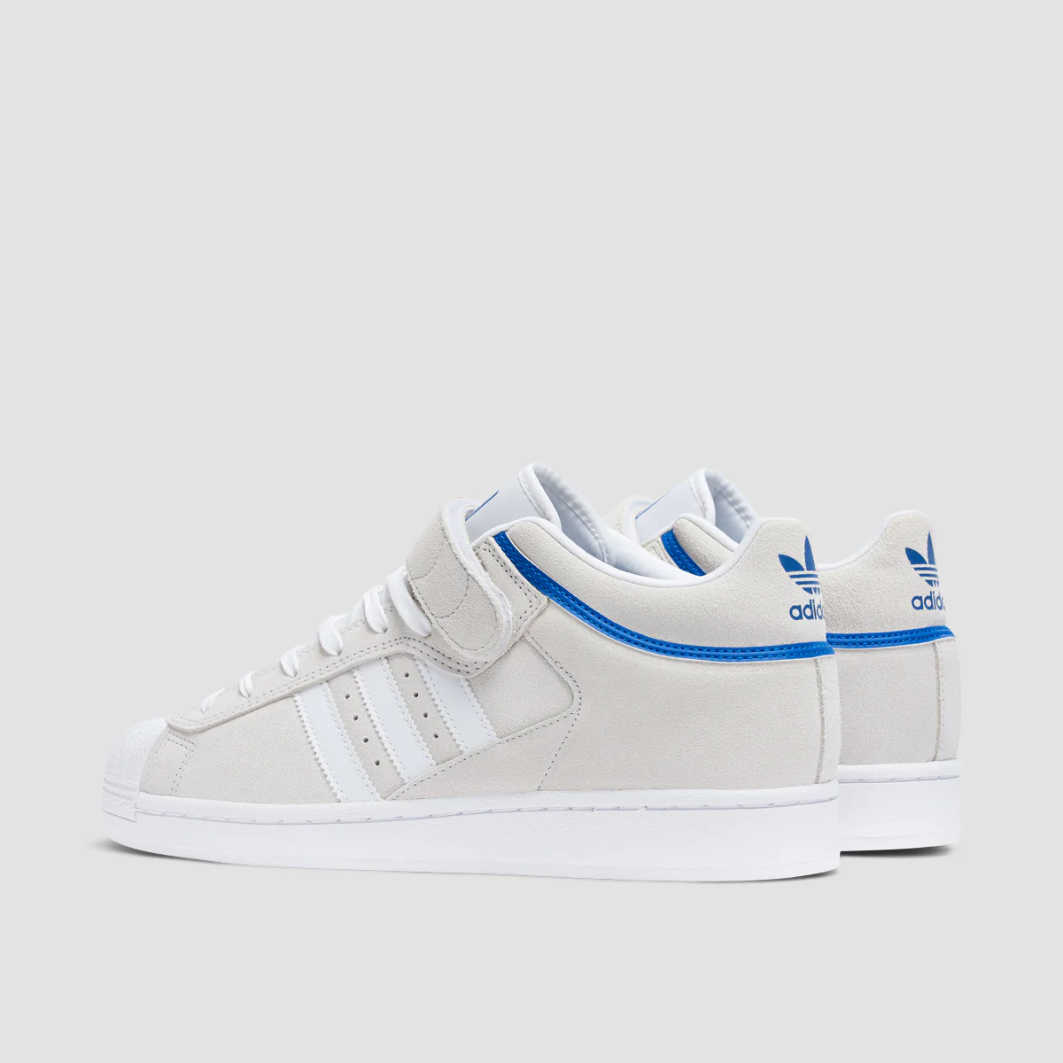 adidas Pro Shell ADV Mid Shoes - Crystal White/Ftwr White/Team Royal Blue - Image 3