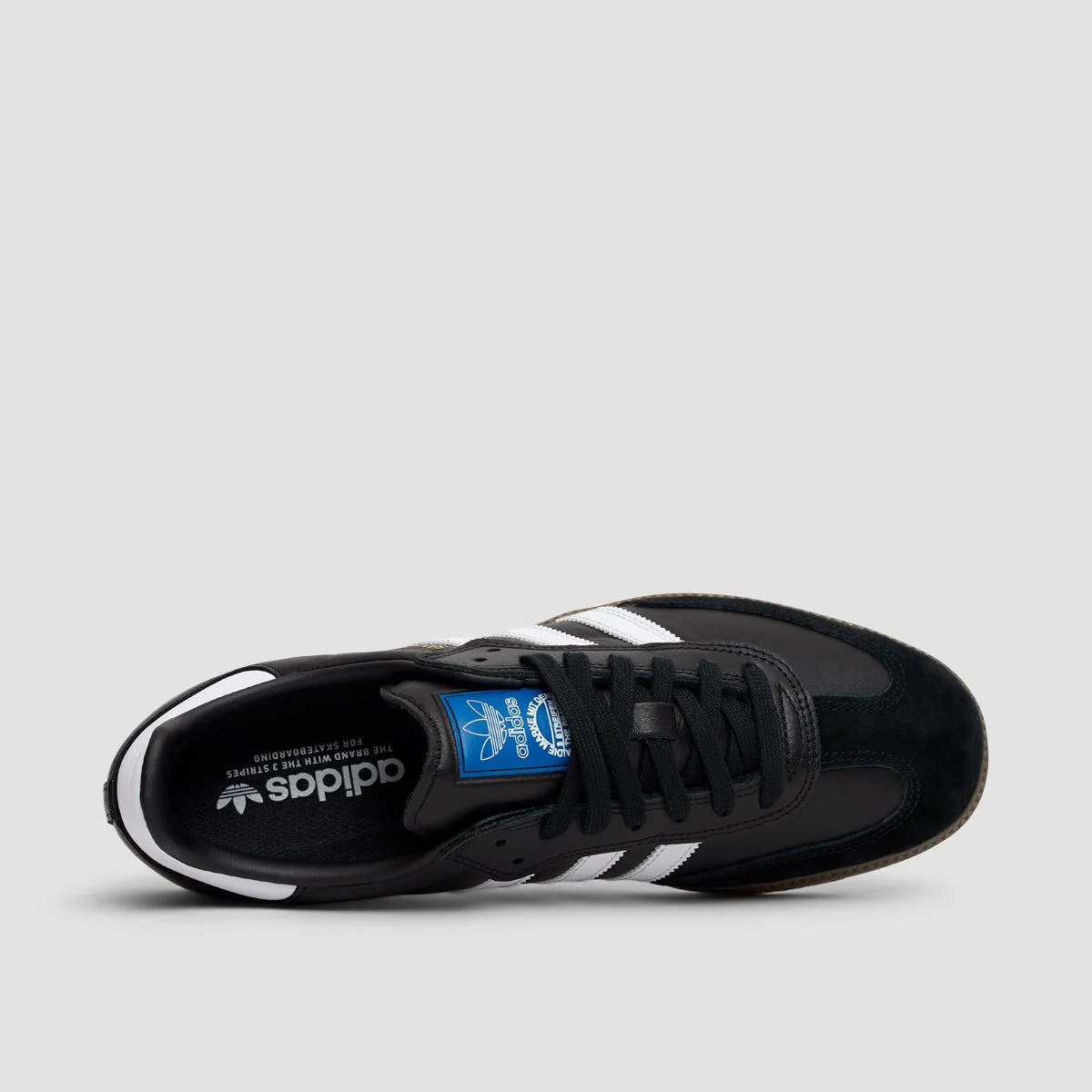 adidas Samba ADV Shoes - Core Black/Footwear White/Gold Metallic - Image 4