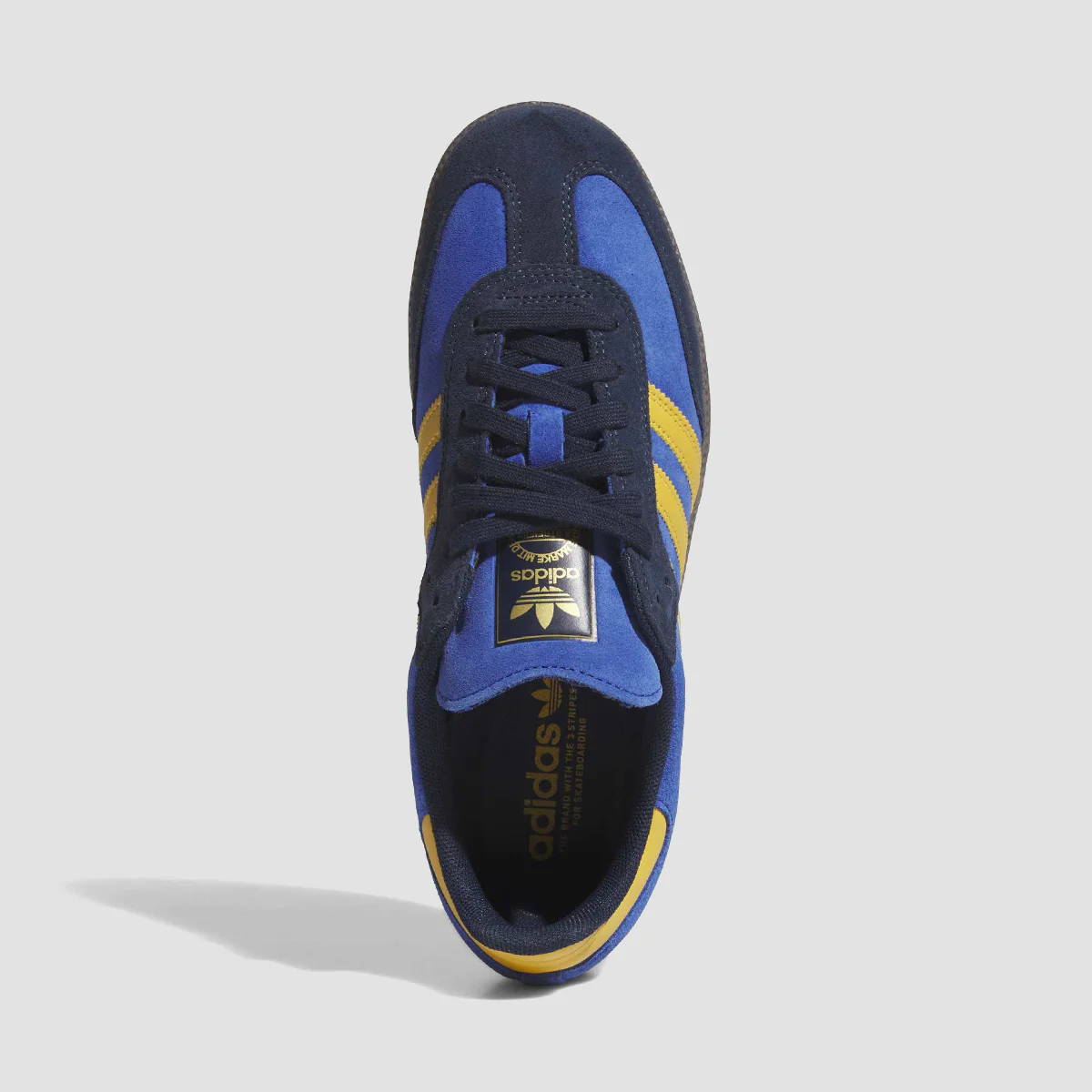 adidas Samba Adv Shoes - Collegiate Navy/Preloved Yellow/Team Royal Blue - Image 3