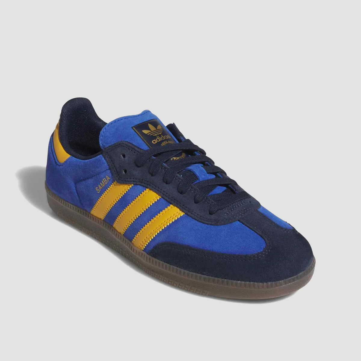 adidas Samba Adv Shoes - Collegiate Navy/Preloved Yellow/Team Royal Blue - Image 4
