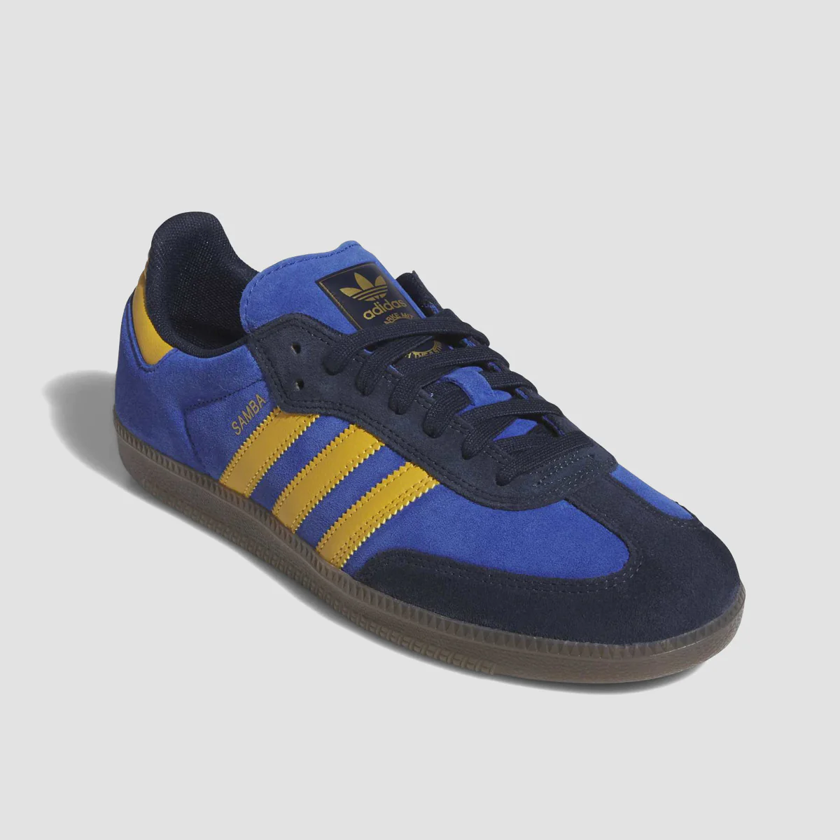 adidas Samba Adv Shoes - Collegiate Navy/Preloved Yellow/Team Royal Blue - Image 7