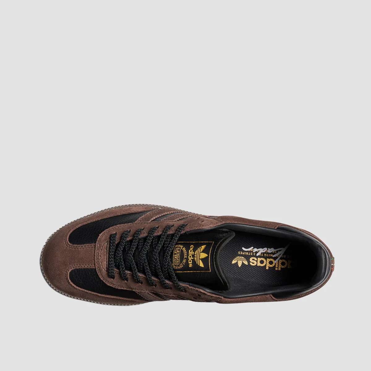 adidas Samba ADV X Kader Shoes - Core Black/Brown/Gum5 - Image 4
