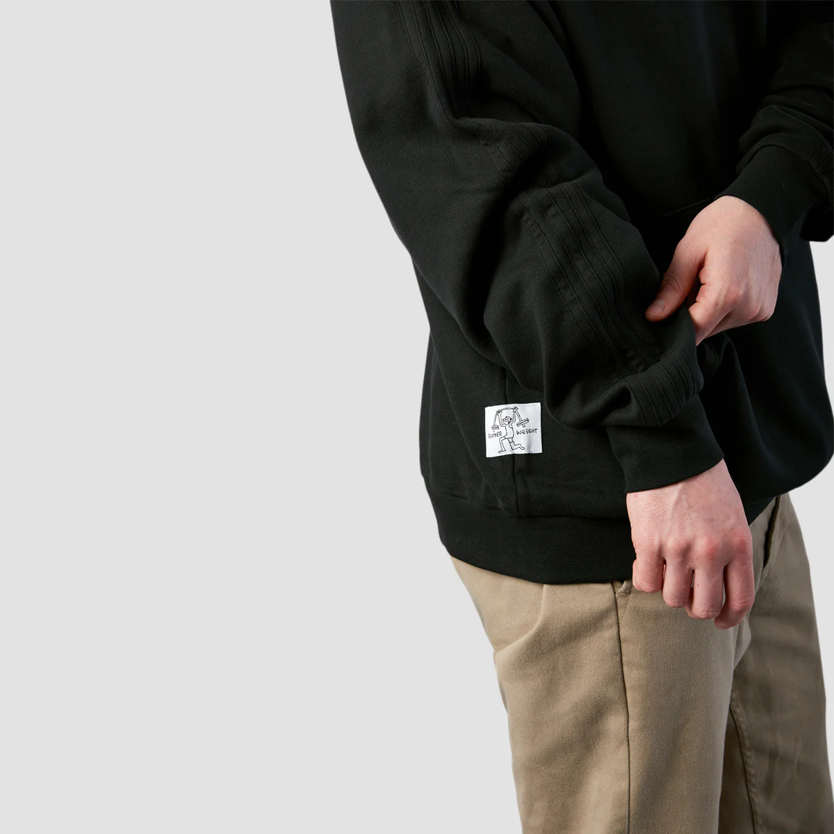 adidas Shmoofoil Featherweight Pullover Hoodie Black/White - Image 3