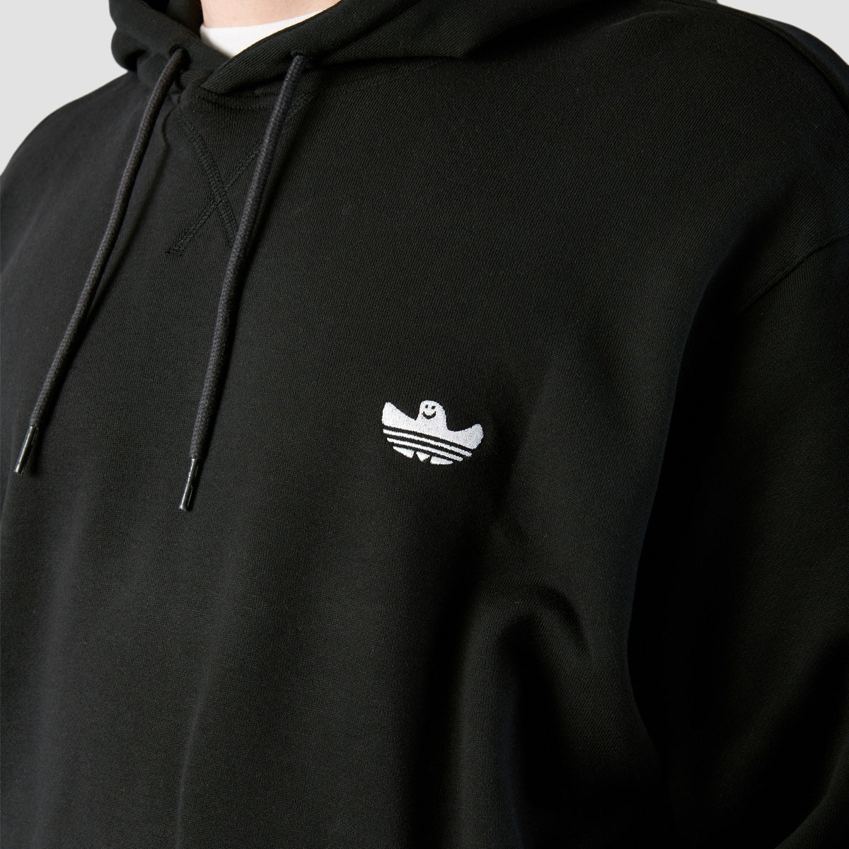 adidas Shmoofoil Featherweight Pullover Hoodie Black/White - Image 4