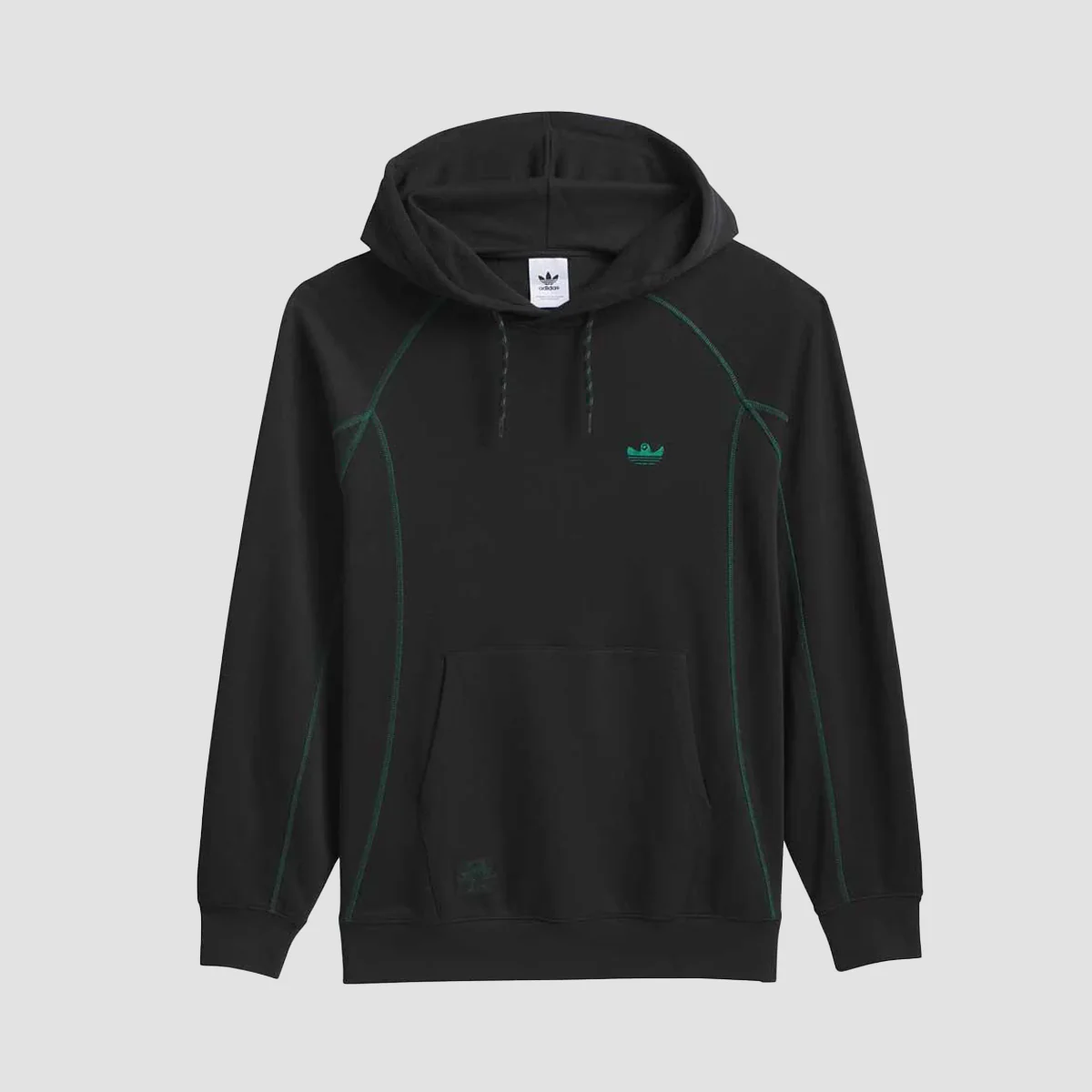 adidas Shmoofoil Featherweight Pullover Hoodie (Gender Neutral) Black/Dark Green