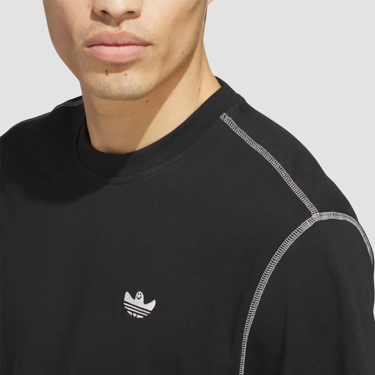 adidas Shmoofoil Heavyweight T-Shirt (Gender Neutral) Black - Image 3