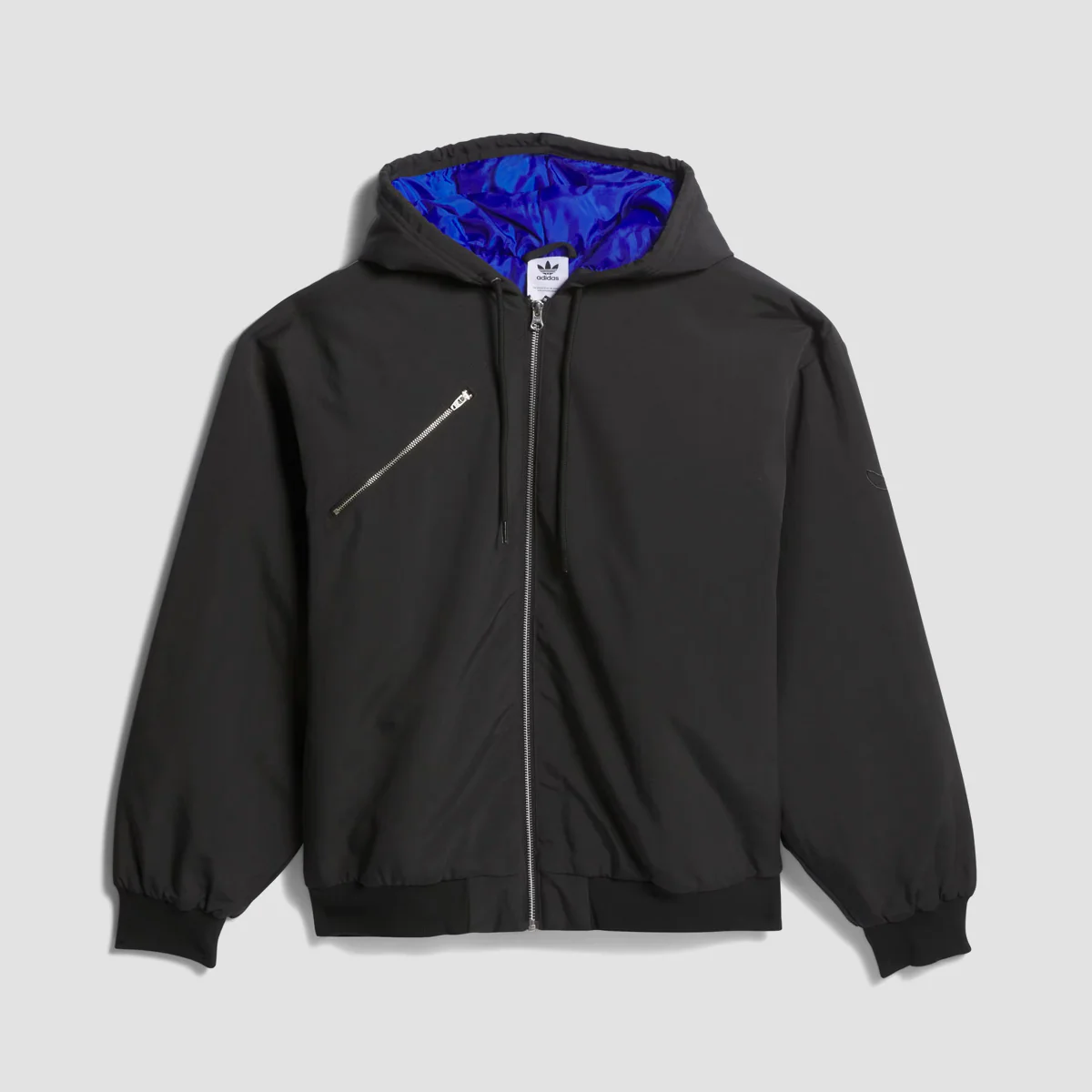 adidas Shmoofoil Nylon Canvas Jacket Black/Team Royal Blue - Image 3