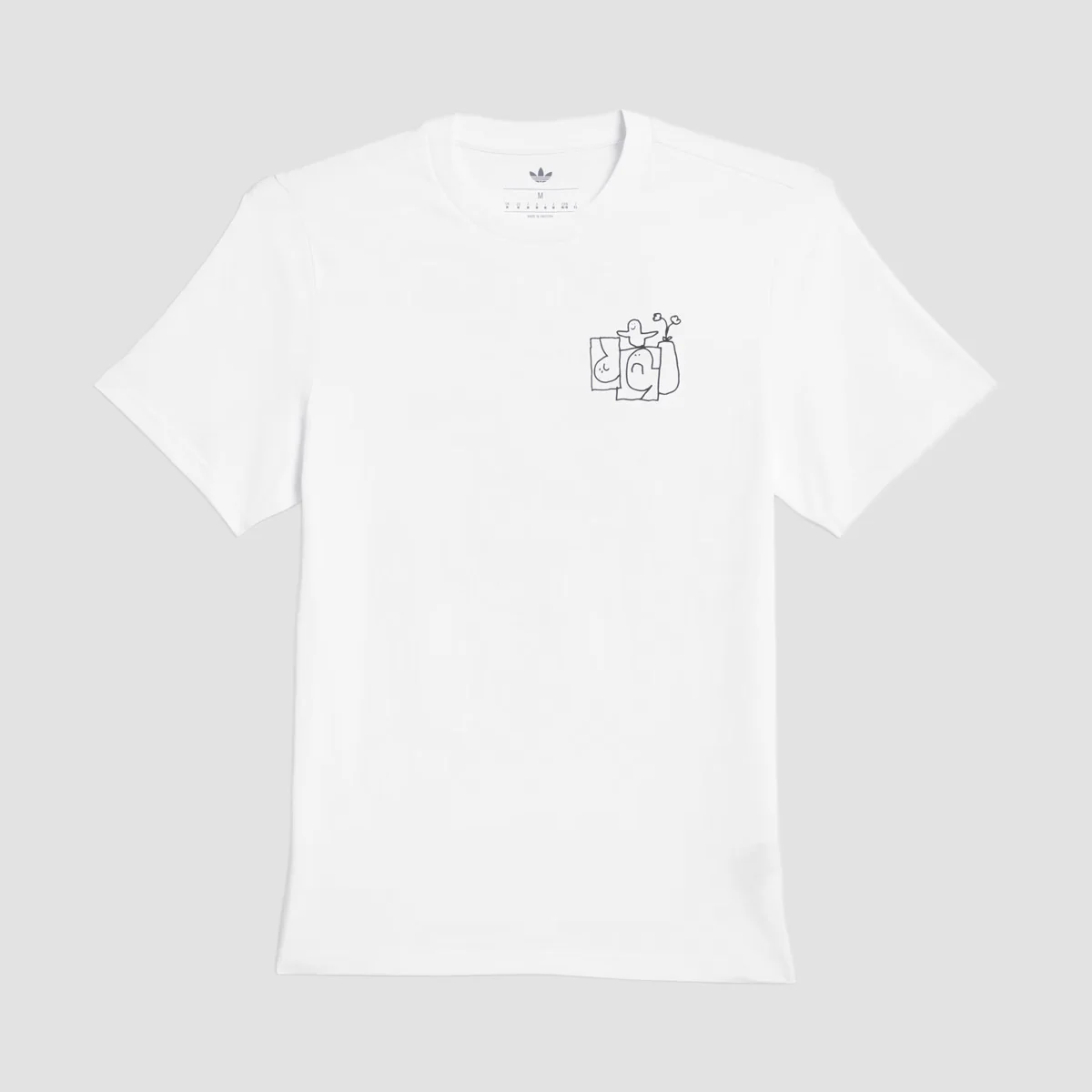 adidas Shmoofoil Stairs T-Shirt (Gender Neutral) White/Black - Image 2