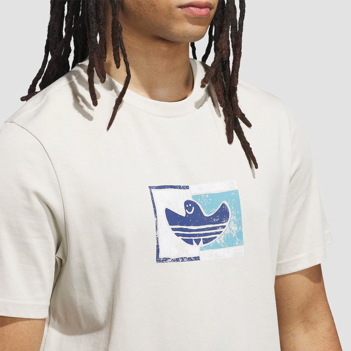 adidas Shmoohouse T-Shirt (Gender Neutral) Alumina/Dark Blue - Image 2