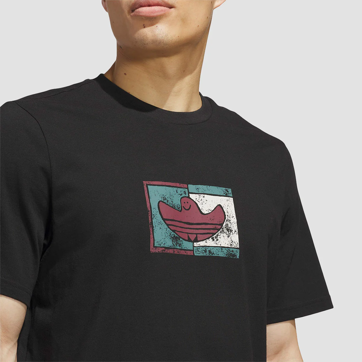 adidas Shmoohouse T-Shirt (Gender Neutral) Black/Shadow Red - Image 2