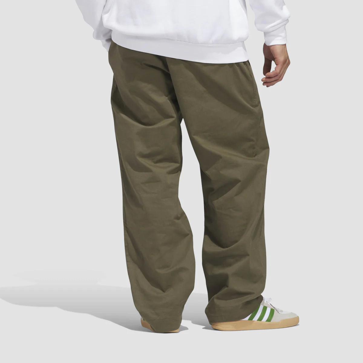 adidas Skateboarding Chino Tracksuit Pants Olive Strata - Image 2