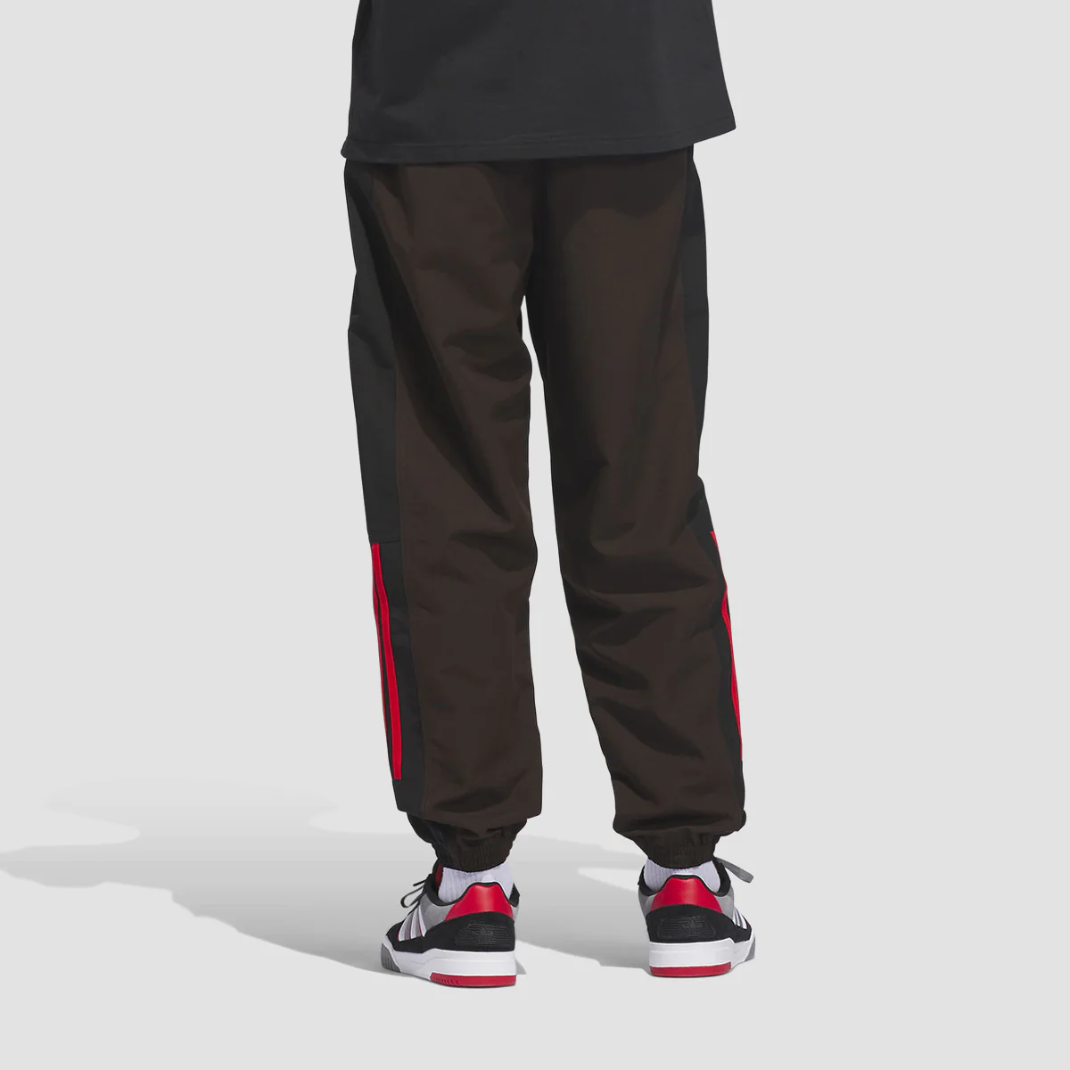 adidas Skateboarding Gatsele Track Pants Aurora Coffee Met./White/Black - Image 2