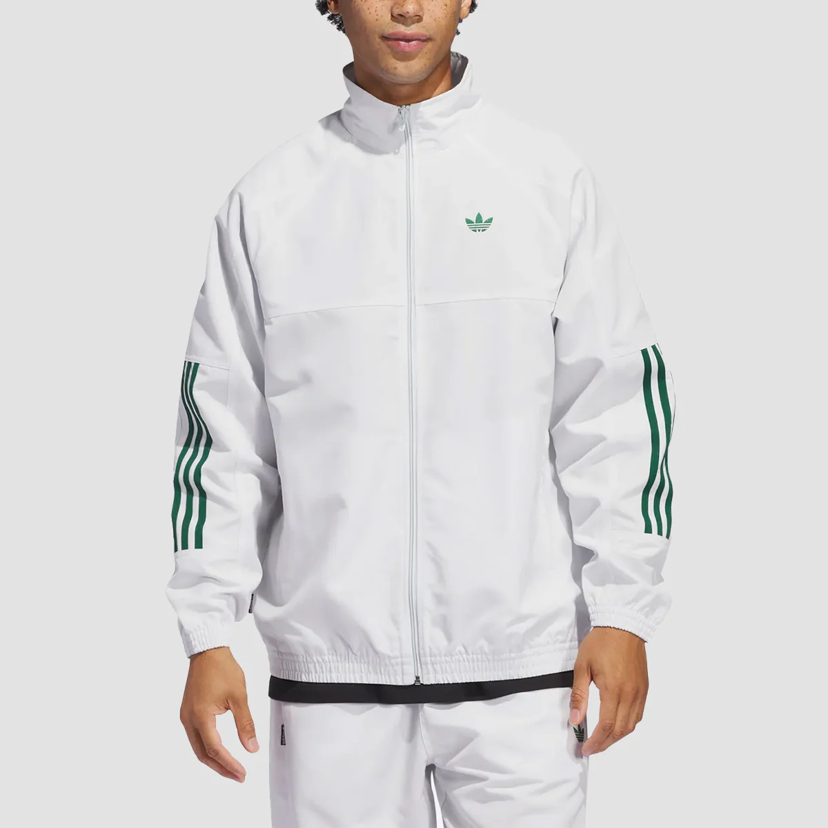 adidas Skateboarding Gatsele Track Top (Gender Neutral) Crystal White/Dark Green
