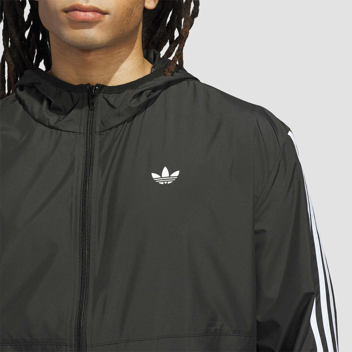 adidas Skateboarding Windbreaker Jacket (Gender Neutral) Black/White - Image 3