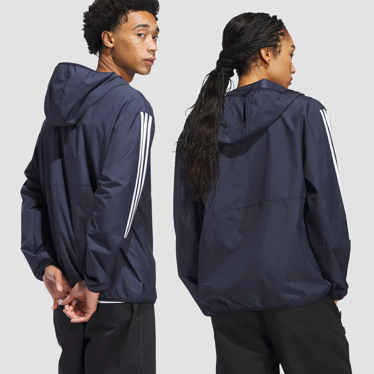 adidas Skateboarding Windbreaker Jacket (Gender Neutral) Legend Ink/White - Image 2
