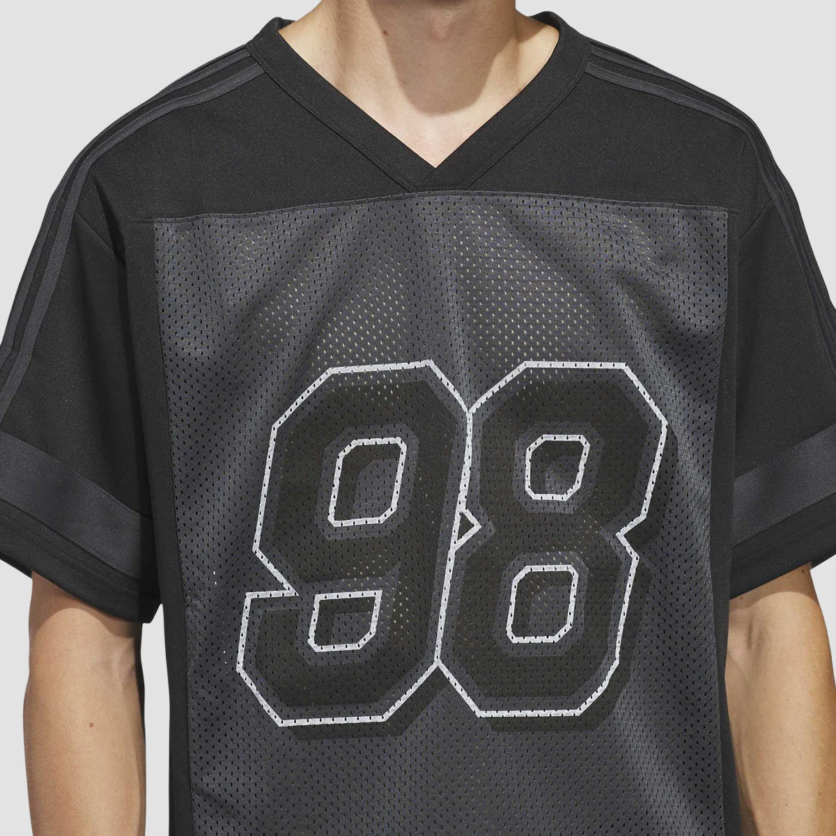 adidas Skateboarding X Tyshawn Football Jersey T-Shirt Black/Iron Met./Carbon - Image 3