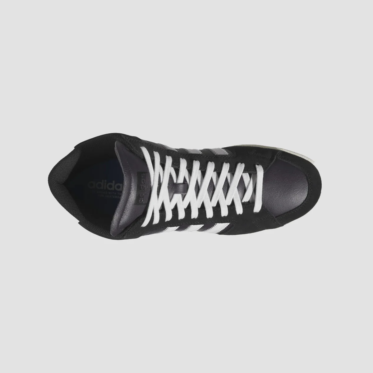 adidas Superskate High Top Shoes - Core Black/Crystal White/Off White - Image 3