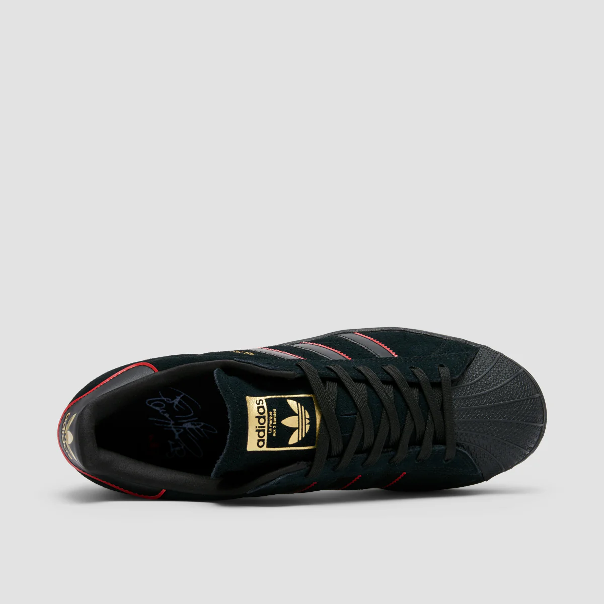 adidas Superstar ADV x Felipe Shoes - Core Black/Better Scarlet/Gold Metallic - Image 4