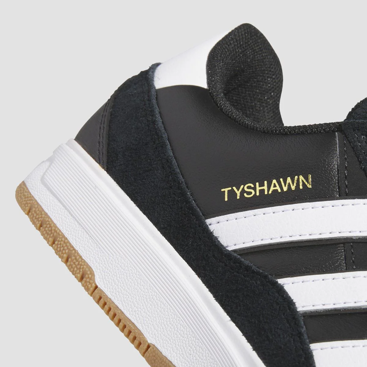 adidas Tyshawn II Shoes - Core Black/Ftwr White/Gum4 - Image 4