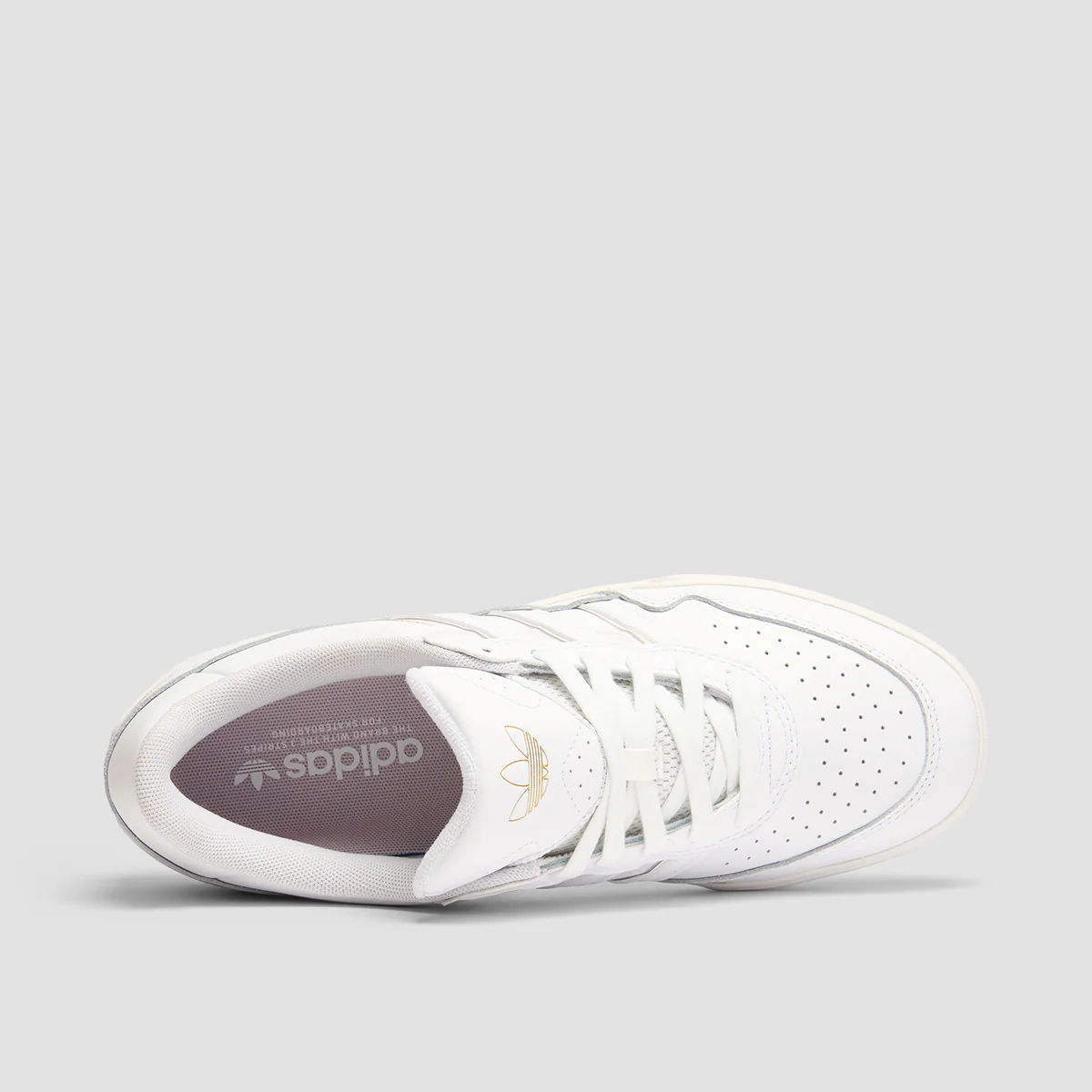 adidas Tyshawn II Shoes - Ftwr White/Ftwr White/Gum4 - Image 4