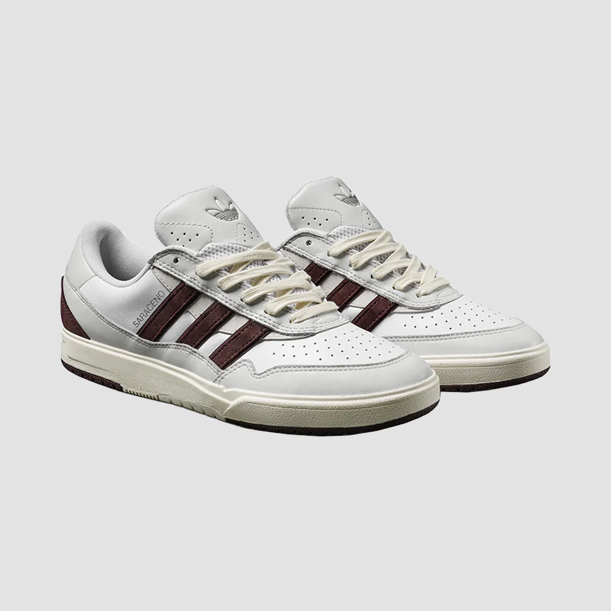 adidas Tyshawn II X Zach Shoes - Crystal White/Shadow Brown/Off White - Image 2
