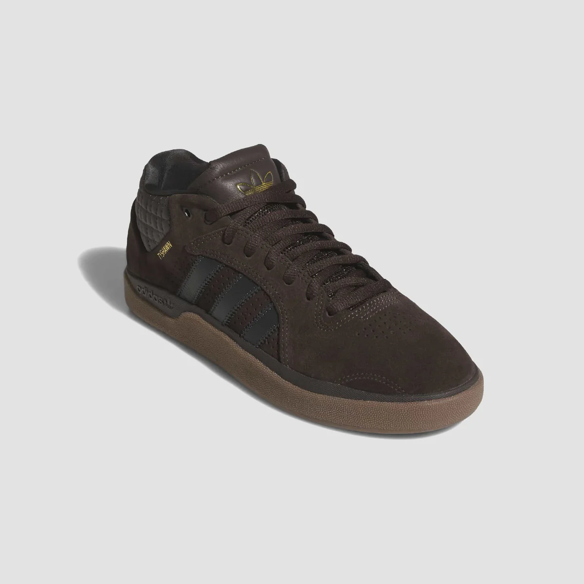 adidas Tyshawn Mid Top Shoes - Carbon/Aurora Coffee/Carbon - Image 4