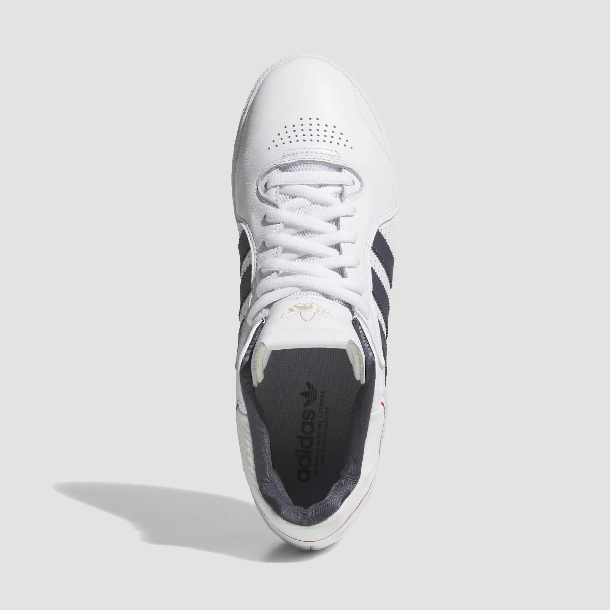 adidas Tyshawn Mid Top Shoes - Ftwr White/Aurora Onix/Collegiate Red - Image 2