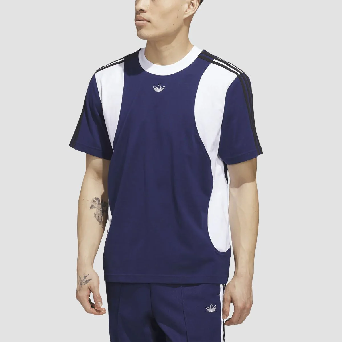 adidas Tyshawn T-Shirt (Gender Neutral) Dark Blue/White
