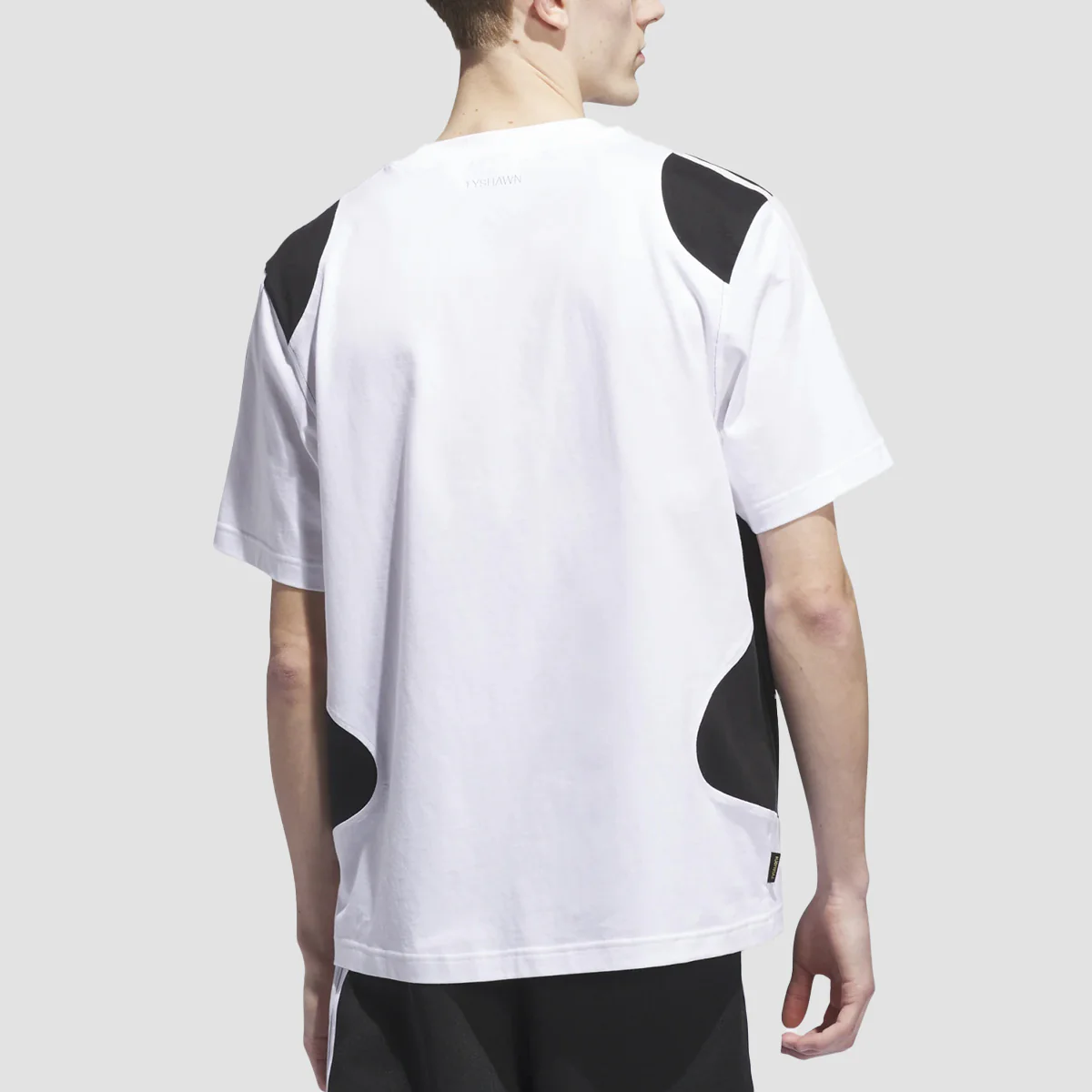 adidas Tyshawn T-Shirt (Gender Neutral) White/Black - Image 2